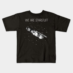 We Are Starstuff II - Space Station - Black - Sci-Fi Kids T-Shirt